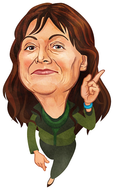 Karikatur Hiltrud Breyer